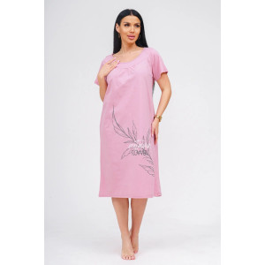 Сорочка женская "Дарина" кулирка (р-ры: 48-62) сухая роза Сорочка женская "Дарина" кулирка (р-ры: 48-62) сухая роза