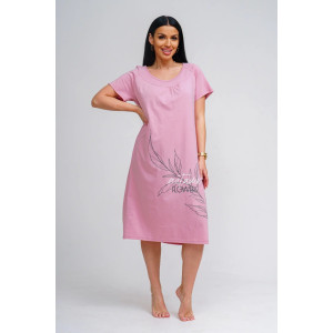 Сорочка женская "Дарина" кулирка (р-ры: 48-62) сухая роза Сорочка женская "Дарина" кулирка (р-ры: 48-62) сухая роза