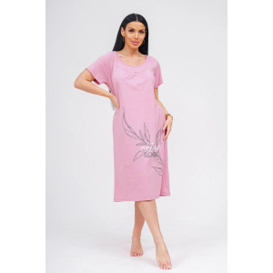 Сорочка женская "Дарина" кулирка (р-ры: 48-62) сухая роза Сорочка женская "Дарина" кулирка (р-ры: 48-62) сухая роза