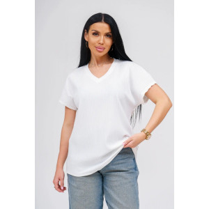 Футболка женская "Тома" лапша (р-ры: 48-66) молоко Футболка женская "Тома" лапша (р-ры: 48-66) молоко