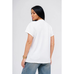 Футболка женская "Тома" лапша (р-ры: 48-66) молоко Футболка женская "Тома" лапша (р-ры: 48-66) молоко