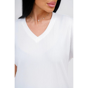 Футболка женская "Тома" лапша (р-ры: 48-66) молоко Футболка женская "Тома" лапша (р-ры: 48-66) молоко