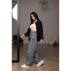 Бомбер женский 2167 вельвет (р-ры: 48-58) черный Бомбер женский 2167 вельвет (р-ры: 48-58) черный