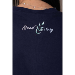 Костюм двойка женский 1975/8 кулирка (р-ры: 44-54) синий-зеленый Костюм двойка женский 1975/8 кулирка (р-ры: 44-54) синий-зеленый