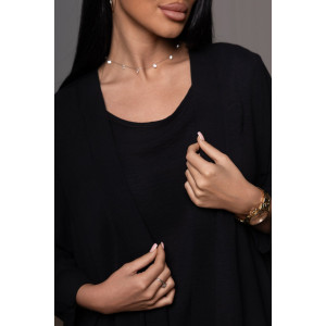 Костюм тройка женский 2142/2 жатка кантри (р-ры: 48-62) черный