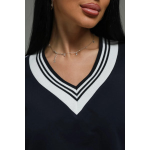 Костюм двойка женский "Акцент" футер 2-х нитка с лайкрой пенье (р-ры: 50-60) синий