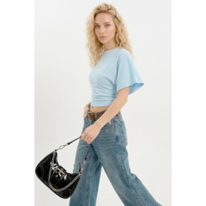 Футболка женская "Бриз Г" фуллайкра (р-ры: 38-50) светло-голубой Футболка женская "Бриз Г" фуллайкра (р-ры: 38-50) светло-голубой