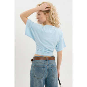 Футболка женская "Бриз Г" фуллайкра (р-ры: 38-50) светло-голубой Футболка женская "Бриз Г" фуллайкра (р-ры: 38-50) светло-голубой