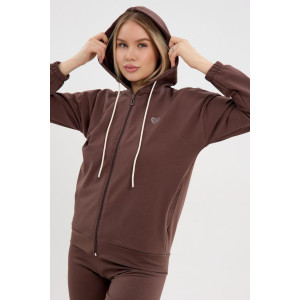 Костюм двойка женский "Бетти К" футер 2-х нитка (р-ры: 44-58) коричневый