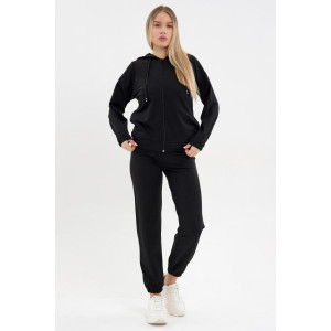 Костюм двойка женский "Бетти Ч" футер 2-х нитка (р-ры: 44-58) черный