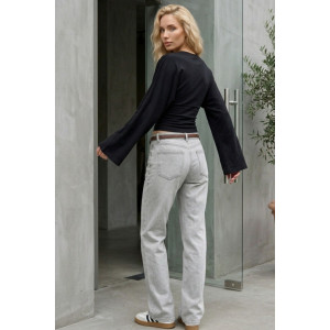 Лонгслив женский "Флёр Ч" фуллайкра (р-ры: 42-50) черный Лонгслив женский "Флёр Ч" фуллайкра (р-ры: 42-50) черный