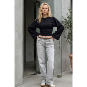 Лонгслив женский "Флёр Ч" фуллайкра (р-ры: 42-50) черный Лонгслив женский "Флёр Ч" фуллайкра (р-ры: 42-50) черный