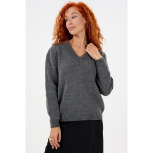 Джемпер женский "Моника ТС" вязаное полотно (р-ры: 44-62) темно-серый Джемпер женский "Моника ТС" вязаное полотно (р-ры: 44-62) темно-серый