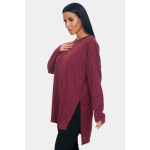 Джемпер женский "Ева" ангора-софт (р-ры: 46-72) бордовый Джемпер женский "Ева" ангора-софт (р-ры: 46-72) бордовый