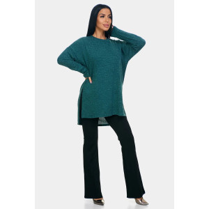 Джемпер женский "Ева" ангора-софт (р-ры: 46-72) зеленый Джемпер женский "Ева" ангора-софт (р-ры: 46-72) зеленый