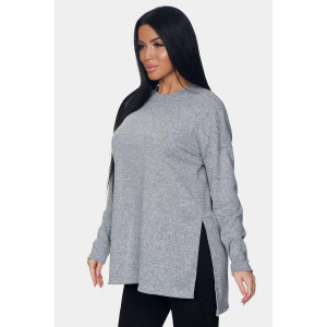 Джемпер женский "Ева" ангора-софт (р-ры: 46-72) серый Джемпер женский "Ева" ангора-софт (р-ры: 46-72) серый