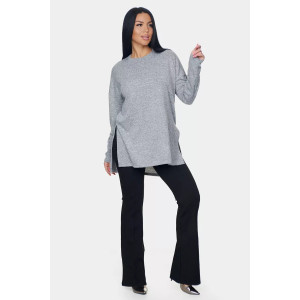 Джемпер женский "Ева" ангора-софт (р-ры: 46-72) серый Джемпер женский "Ева" ангора-софт (р-ры: 46-72) серый