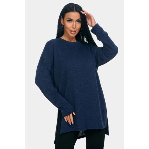 Джемпер женский "Ева" ангора-софт (р-ры: 46-72) синий Джемпер женский "Ева" ангора-софт (р-ры: 46-72) синий
