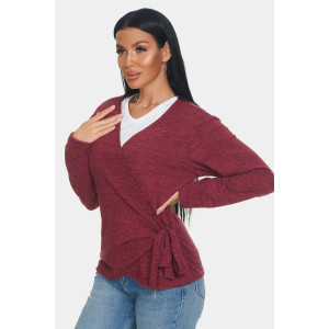 Джемпер женский "Эмма" ангора-софт (р-ры: 46-64) бордовый Джемпер женский "Эмма" ангора-софт (р-ры: 46-64) бордовый