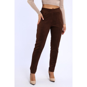 Брюки женские №32825 эко-замша (р-ры: 48-62) кофейный