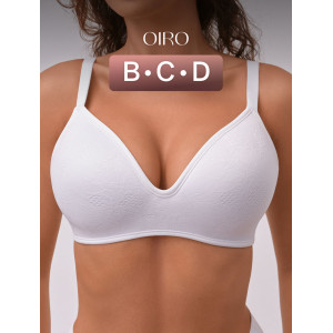 Бюстгальтер женский OIRO без косточек 1317007 Snowdrop белый (последний размер) 90D Бюстгальтер женский OIRO без косточек 1317007 Snowdrop белый (последний размер) 90D