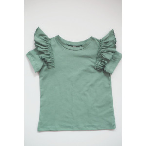 Футболка детская "Фея" кулирка с лайкрой (последний размер) зеленый 134 Футболка детская "Фея" кулирка с лайкрой (последний размер) зеленый 134