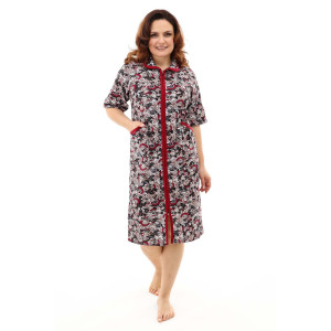 Халат женский №53519 кулирка (последний размер) огурцы 64 Халат женский №53519 кулирка (последний размер) огурцы 64