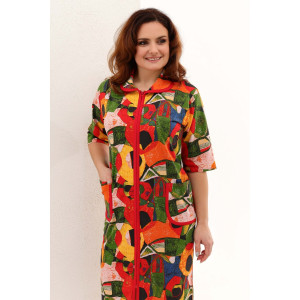 Халат женский №53519 кулирка (последний размер) абстракция 74 Халат женский №53519 кулирка (последний размер) абстракция 74