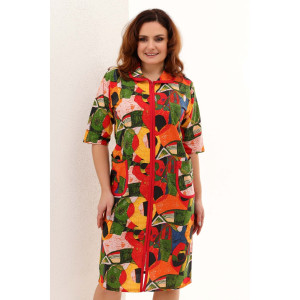 Халат женский №53519 кулирка (последний размер) абстракция 74 Халат женский №53519 кулирка (последний размер) абстракция 74