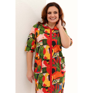 Халат женский №53519 кулирка (последний размер) абстракция 74 Халат женский №53519 кулирка (последний размер) абстракция 74