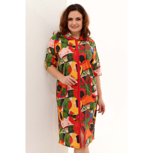 Халат женский №53519 кулирка (последний размер) абстракция 74 Халат женский №53519 кулирка (последний размер) абстракция 74