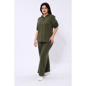 Костюм двойка женский №31834 академик (последний размер) хаки 60 Костюм двойка женский №31834 академик (последний размер) хаки 60