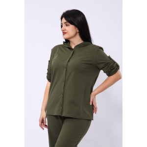 Костюм двойка женский №31834 академик (последний размер) хаки 60 Костюм двойка женский №31834 академик (последний размер) хаки 60