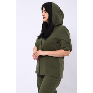 Костюм двойка женский №31834 академик (последний размер) хаки 60 Костюм двойка женский №31834 академик (последний размер) хаки 60