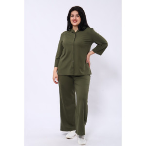 Костюм двойка женский №31834 академик (последний размер) хаки 60 Костюм двойка женский №31834 академик (последний размер) хаки 60