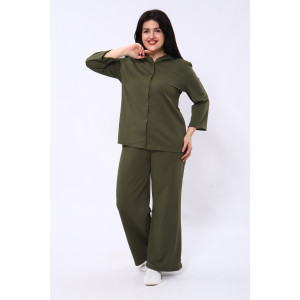 Костюм двойка женский №31834 академик (последний размер) хаки 60 Костюм двойка женский №31834 академик (последний размер) хаки 60