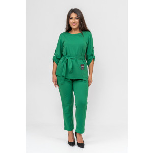 Костюм двойка женский №31852 барби (последний размер) зеленый 52,54,58 Костюм двойка женский №31852 барби (последний размер) зеленый 52,54,58