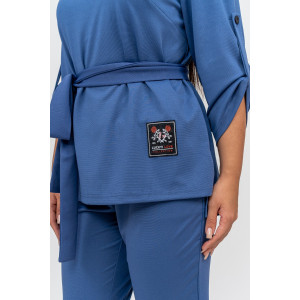 Костюм двойка женский №31852 барби (последний размер) синий 52,54,56 Костюм двойка женский №31852 барби (последний размер) синий 52,54,56