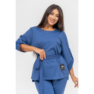 Костюм двойка женский №31852 барби (последний размер) синий 52,54,56 Костюм двойка женский №31852 барби (последний размер) синий 52,54,56