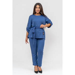 Костюм двойка женский №31852 барби (последний размер) синий 52,54,56 Костюм двойка женский №31852 барби (последний размер) синий 52,54,56