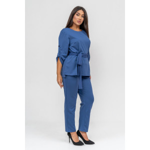 Костюм двойка женский №31852 барби (последний размер) синий 52,54,56 Костюм двойка женский №31852 барби (последний размер) синий 52,54,56