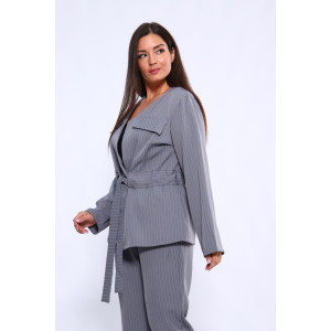 Костюм двойка женский №31853 костюмная ткань (последний размер) серый 50,56,58,60