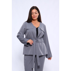 Костюм двойка женский №31853 костюмная ткань (последний размер) серый 50,56,58,60