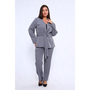 Костюм двойка женский №31853 костюмная ткань (последний размер) серый 50,56,58,60