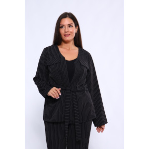 Костюм двойка женский №31853 костюмная ткань (последний размер) черный 56,58,60