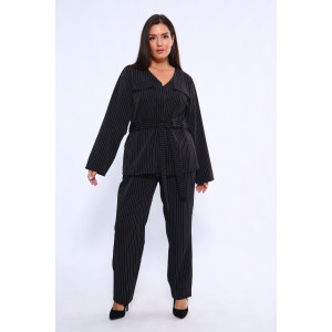 Костюм двойка женский №31853 костюмная ткань (последний размер) черный 56,58,60