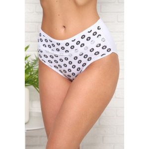 Трусы женские №64851 кулирка с лайкрой (последний размер) белый 44