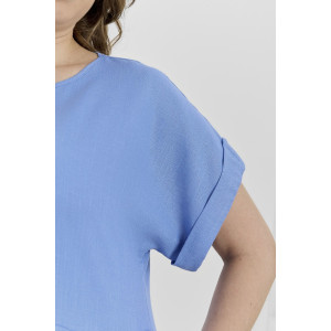 Платье женское "Скарлет" плательная ткань (р-ры: 48-58) голубой