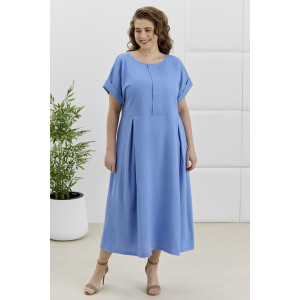 Платье женское "Скарлет" плательная ткань (р-ры: 48-58) голубой