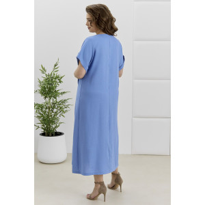 Платье женское "Скарлет" плательная ткань (р-ры: 48-58) голубой